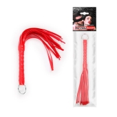 Красная плеть с рукоятью в оплетке - 28 см. - Notabu - купить с доставкой в Кисловодске