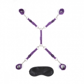 Фиолетовый набор фиксаций на кровати Classic Bedspreader - Lux Fetish - купить с доставкой в Кисловодске