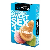 Презервативы для орального секса DOMINO Sweet Sex с ароматом мороженого - 3 шт. - Domino - купить с доставкой в Кисловодске