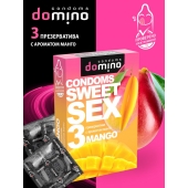 Презервативы для орального секса DOMINO Sweet Sex с ароматом манго - 3 шт. - Domino - купить с доставкой в Кисловодске