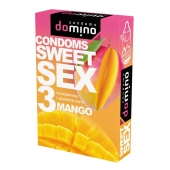 Презервативы для орального секса DOMINO Sweet Sex с ароматом манго - 3 шт. - Domino - купить с доставкой в Кисловодске