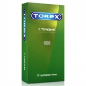 Текстурированные презервативы Torex  С точками  - 12 шт. - Torex - купить с доставкой в Кисловодске
