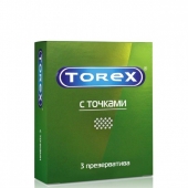 Текстурированные презервативы Torex  С точками  - 3 шт. - Torex - купить с доставкой в Кисловодске