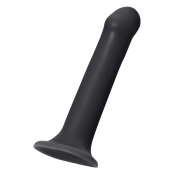 Черный фаллос на присоске Silicone Bendable Dildo XL - 20 см. - Strap-on-me - купить с доставкой в Кисловодске