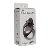 Черное эрекционное виброкольцо Pure Passion Midnight - Lola Games - в Кисловодске купить с доставкой