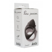 Черное эрекционное виброкольцо Pure Passion Sunset - Lola Games - в Кисловодске купить с доставкой