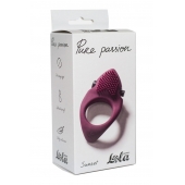 Бордовое эрекционное виброкольцо Pure Passion Sunset - Lola Games - в Кисловодске купить с доставкой