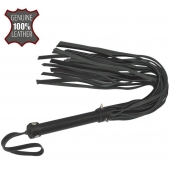 Черная большая многохвостая плеть с шипами - 55 см. - Sitabella - купить с доставкой в Кисловодске