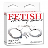 Металлические наручники Beginner s Metal Cuffs - Pipedream - купить с доставкой в Кисловодске