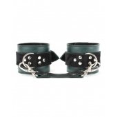 Изумрудные наручники Ladys Arsenal на карабинах - БДСМ Арсенал - купить с доставкой в Кисловодске