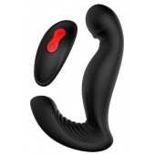 Черный вибромассажер простаты SWIRLING P-PLEASER - Dream Toys - в Кисловодске купить с доставкой