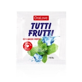 Пробник гель-смазки Tutti-frutti со вкусом мяты - 4 гр. - Биоритм - купить с доставкой в Кисловодске