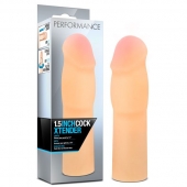 Телесная насадка-удлинитель на пенис PERFORMANCE 1.5INCH COCK XTENDER - 16 см. - Blush Novelties - в Кисловодске купить с доставкой