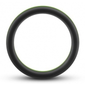Черно-зеленое эрекционное кольцо Silicone Go Pro Cock Ring - Blush Novelties - в Кисловодске купить с доставкой