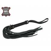 Черная многохвостовая плеть с шипами - 40 см. - Sitabella - купить с доставкой в Кисловодске