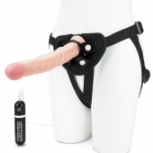 Регулируемые трусики с вибрирующей насадкой - 21 см. - Lux Fetish - купить с доставкой в Кисловодске
