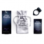 Темно-серое эрекционное кольцо Vibrating Love Ring с вибрацией - Fifty Shades of Grey - в Кисловодске купить с доставкой