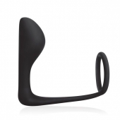 Стимулятор простаты с фиксацией эрекционным кольцом Prostate Gear - BlueLine - в Кисловодске купить с доставкой