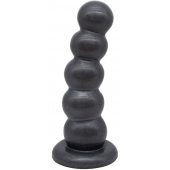 Черная насадка-плаг на харнесс PLATINUM 7 - 19,5 см. - LOVETOY (А-Полимер) - купить с доставкой в Кисловодске