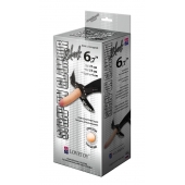 Пояс-трусики с насадкой Glamour - 17 см. - LOVETOY (А-Полимер) - купить с доставкой в Кисловодске