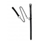 Черный ошейник Sin с поводком - Lola Games - купить с доставкой в Кисловодске