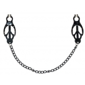 Зажимы на соски Darkside с цепочкой - Lola Games - купить с доставкой в Кисловодске