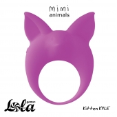 Фиолетовое эрекционное кольцо Kitten Kyle - Lola Games - в Кисловодске купить с доставкой