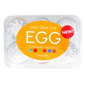 Набор из 6 мастурбаторов Tenga EGG Easy Beat с различным рельефом - Tenga - в Кисловодске купить с доставкой