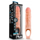 Телесный реалистичный фаллоудлинитель 9 Inch Silicone Cock Sheath Penis Extender - 22,86 см. - Blush Novelties - в Кисловодске купить с доставкой