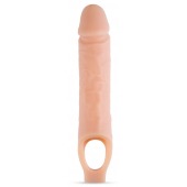 Телесный реалистичный фаллоудлинитель 10 Inch Silicone Cock Sheath Penis Extender - 25,4 см. - Blush Novelties - в Кисловодске купить с доставкой