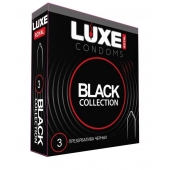 Черные презервативы LUXE Royal Black Collection - 3 шт. - Luxe - купить с доставкой в Кисловодске