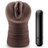 Коричневый мастурбатор-вагина Hot Chocolate Brianna - Blush Novelties - в Кисловодске купить с доставкой