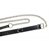 Черный ошейник с поводком Wild - Lola Games - купить с доставкой в Кисловодске