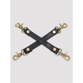 Черный фиксатор для манжет Bound to You Faux Leather Hogtie - Fifty Shades of Grey - купить с доставкой в Кисловодске