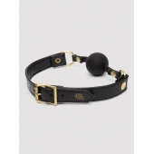 Черный кляп-шар Bound to You Faux Leather Ball Gag - Fifty Shades of Grey - купить с доставкой в Кисловодске