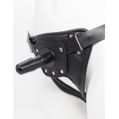 Черный пояс для насадок CLASS STRAP Restyling - LOVETOY (А-Полимер) - купить с доставкой в Кисловодске