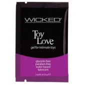 Лубрикант на водной основе для использования с игрушками WICKED Toy Love - 3 мл. - Wicked - купить с доставкой в Кисловодске