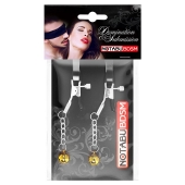 Оригинальные зажимы на соски с желтыми шариками - Notabu - купить с доставкой в Кисловодске