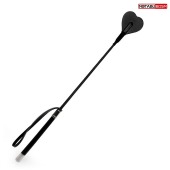 Черный стек с наконечником-сердечком - 54 см. - Notabu - купить с доставкой в Кисловодске