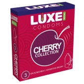Презервативы с ароматом вишни LUXE Royal Cherry Collection - 3 шт. - Luxe - купить с доставкой в Кисловодске
