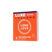 Презервативы с продлевающим эффектом LUXE Royal Long Love - 3 шт. - Luxe - купить с доставкой в Кисловодске