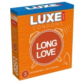 Презервативы с продлевающим эффектом LUXE Royal Long Love - 3 шт. - Luxe - купить с доставкой в Кисловодске