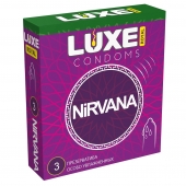 Презервативы с увеличенным количеством смазки LUXE Royal Nirvana - 3 шт. - Luxe - купить с доставкой в Кисловодске