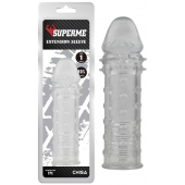 Прозрачная реалистичная насадка на пенис Extra Texture Sleeve - 16,2 см. - Chisa - в Кисловодске купить с доставкой