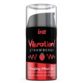Жидкий интимный гель с эффектом вибрации Vibration! Strawberry - 15 мл. - INTT - купить с доставкой в Кисловодске