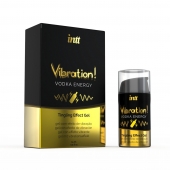 Жидкий интимный гель с эффектом вибрации Vibration! Vodka Energy - 15 мл. - INTT - купить с доставкой в Кисловодске