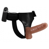 Страпон на трусиках с вибрацией Ultra Passionate Harness - 16 см. - Baile - купить с доставкой в Кисловодске