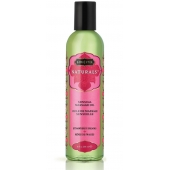 Массажное масло Naturals Strawberry Dreams с ароматом клубники - 236 мл. - Kama Sutra - купить с доставкой в Кисловодске