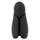 Черный силиконовый вибромастурбатор с нагревом Masturbator with 2 Functions - Orion - в Кисловодске купить с доставкой