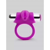 Лиловое виброкольцо с пультом ДУ Remote Control Cock Ring - Happy Rabbit - в Кисловодске купить с доставкой